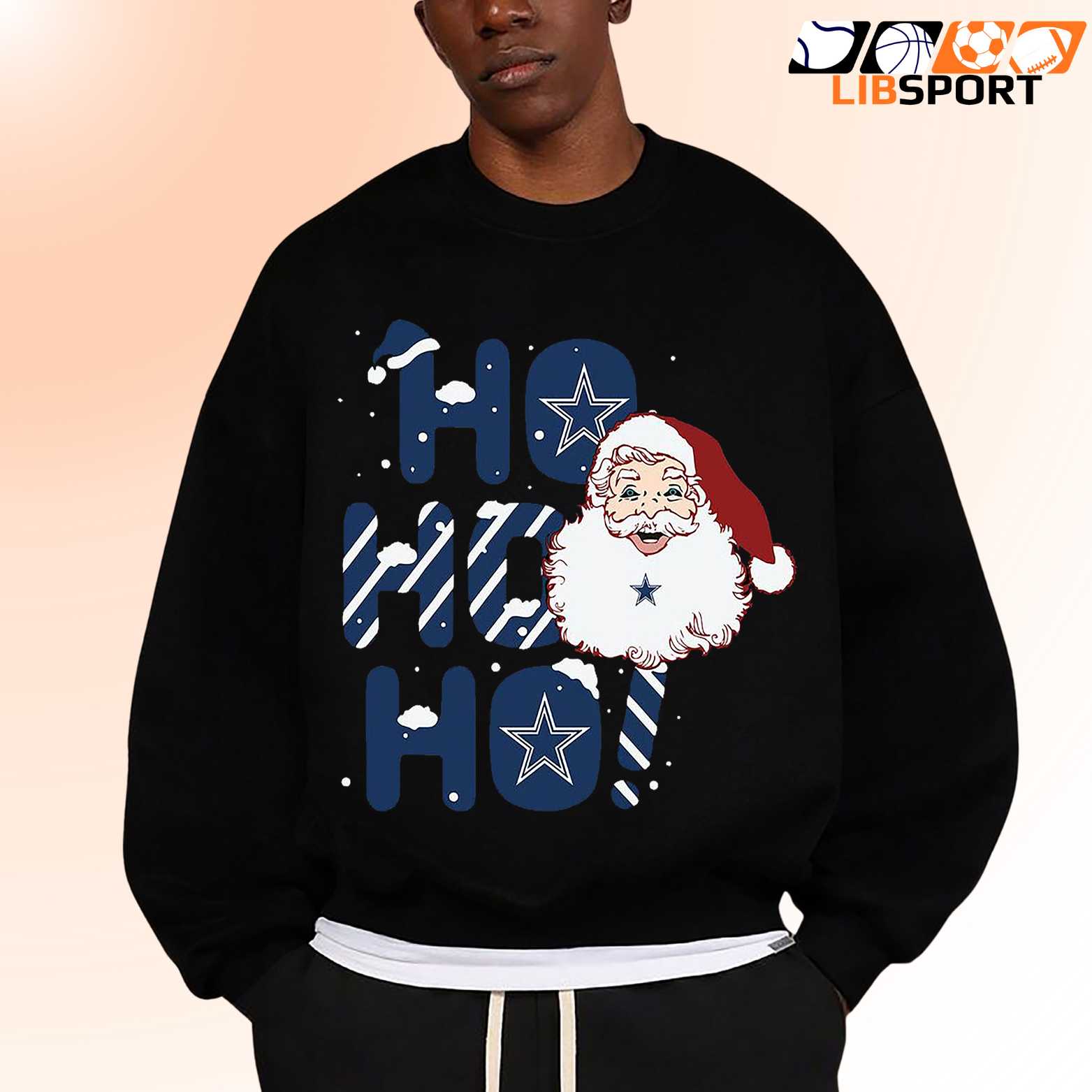 Ho Ho Ho Santa Dallas Cowboys T-Shirt, Christmas Football Unisex Tee
